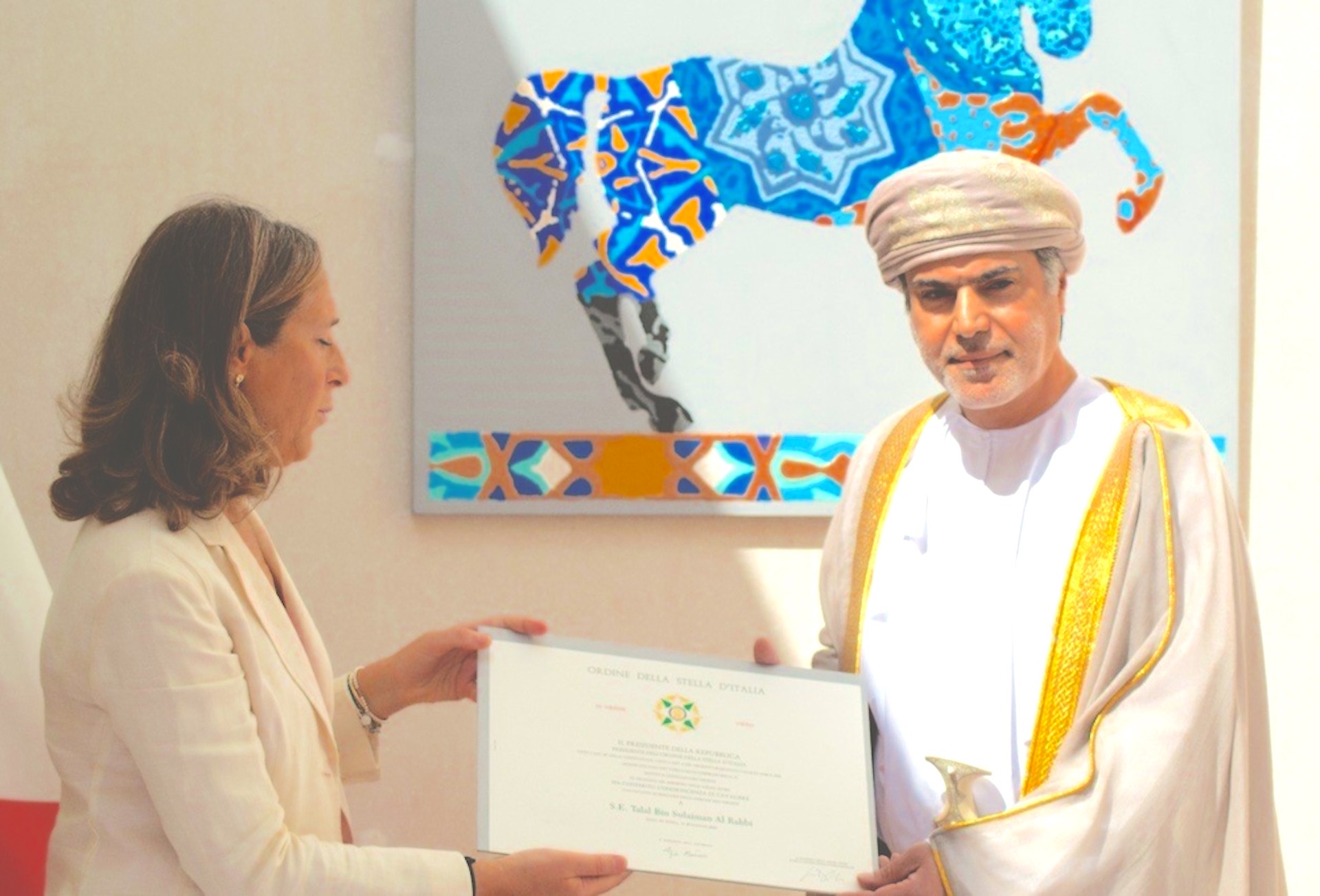 President of Italy awards Omani official Italy Star Order