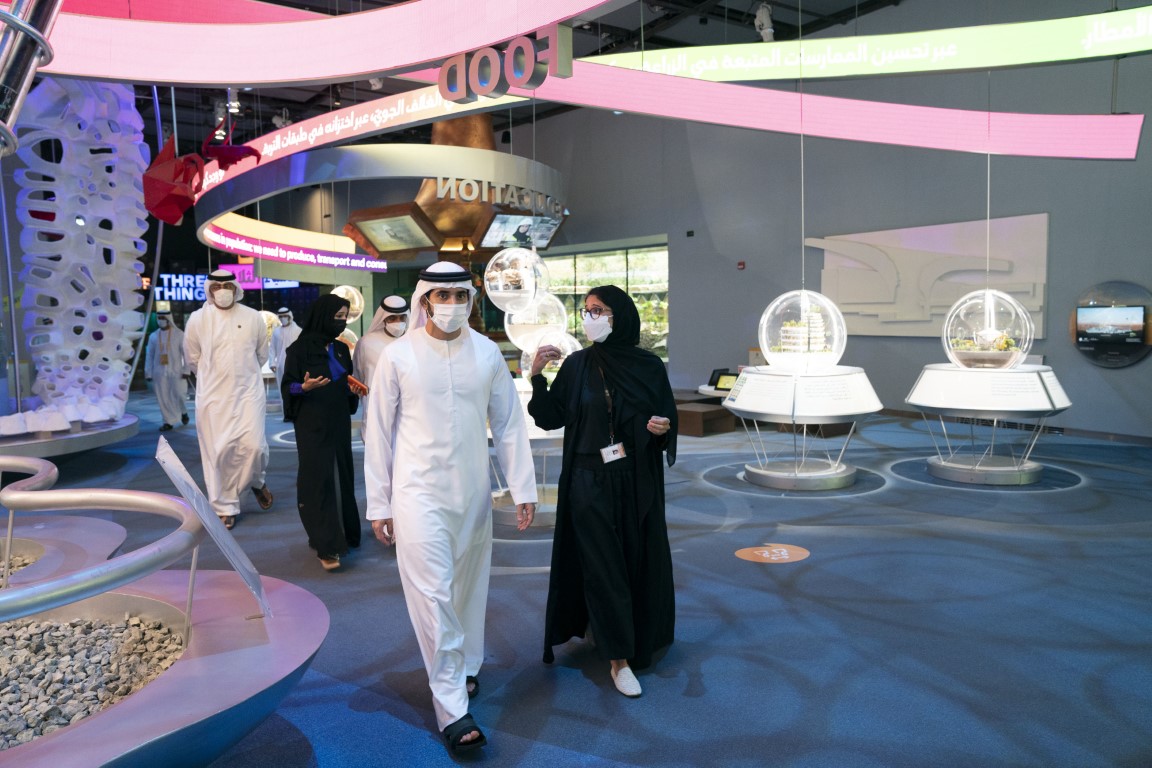 Dubai Crown Prince Sheikh Hamdan visits Expo 2020 site